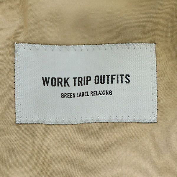 WORK TRIP OUTFITS ワークトリップ アウトフィッツ コーデュロイ テーラードジャケット M ブラウン GREEN LABEL RELAXING メンズ