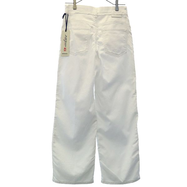 ディーゼル 未使用 ルーズ パンツ W25 ホワイト DIESEL ワイド レディース