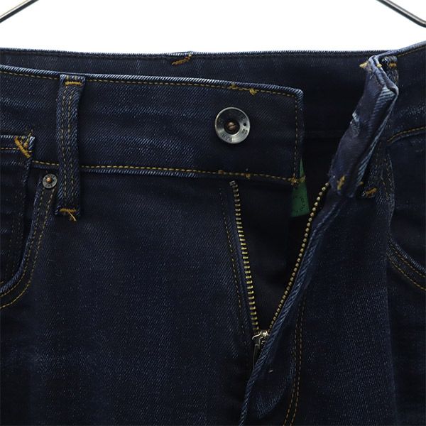 ジースターロウ デニムパンツ W27 ネイビー G-STAR RAW ジーパン アンクル クオーター レディース