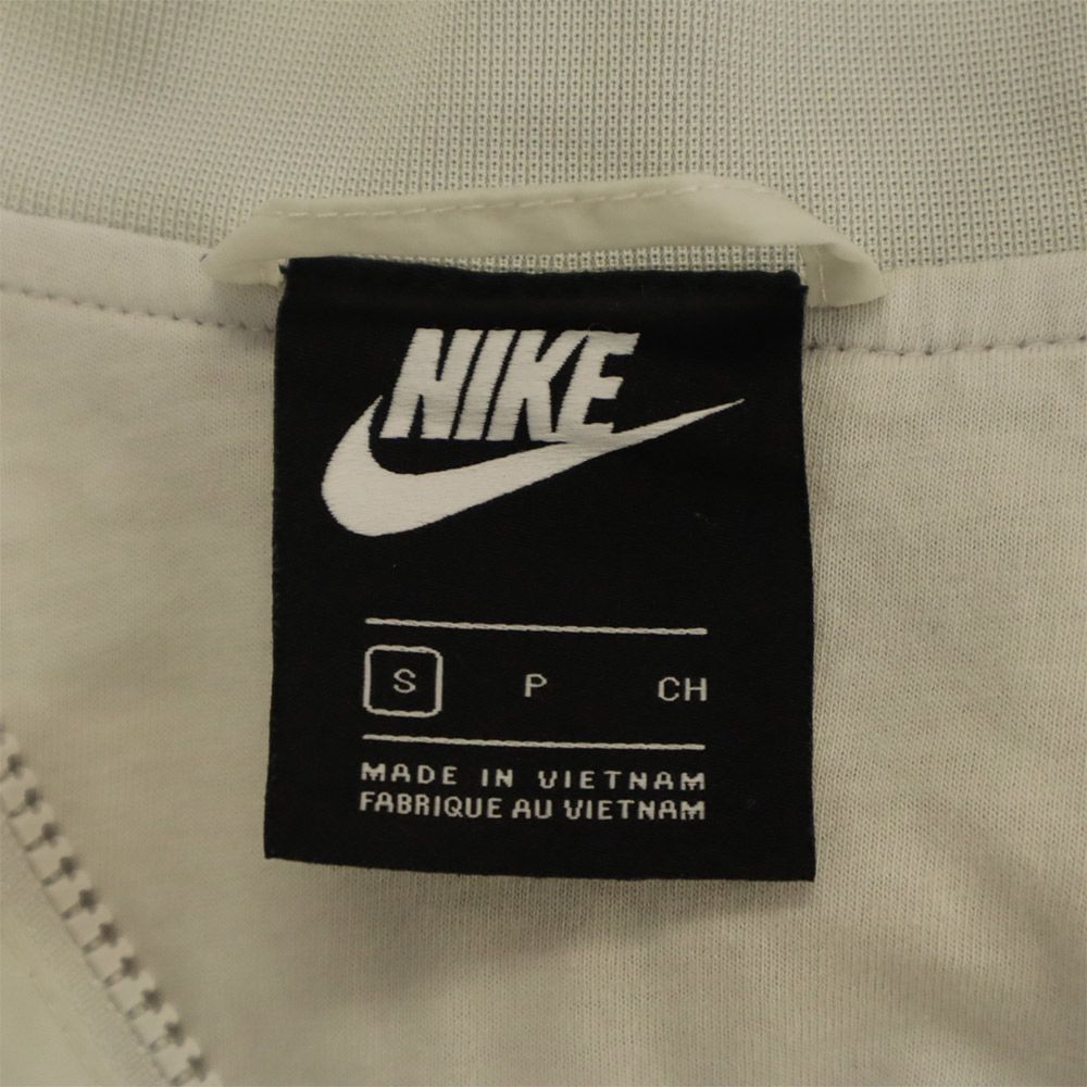 ナイキ ジップジャケット S ホワイト NIKE ロゴ刺繍 メンズ