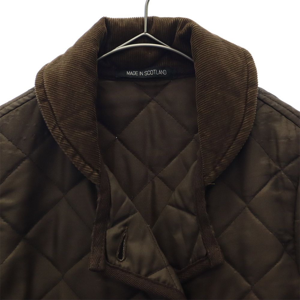 Traditional Weatherwear トラディショナルウェザーウェア 中綿 ダブルブレスト キルティングジャケット 32 ブラウン レディース