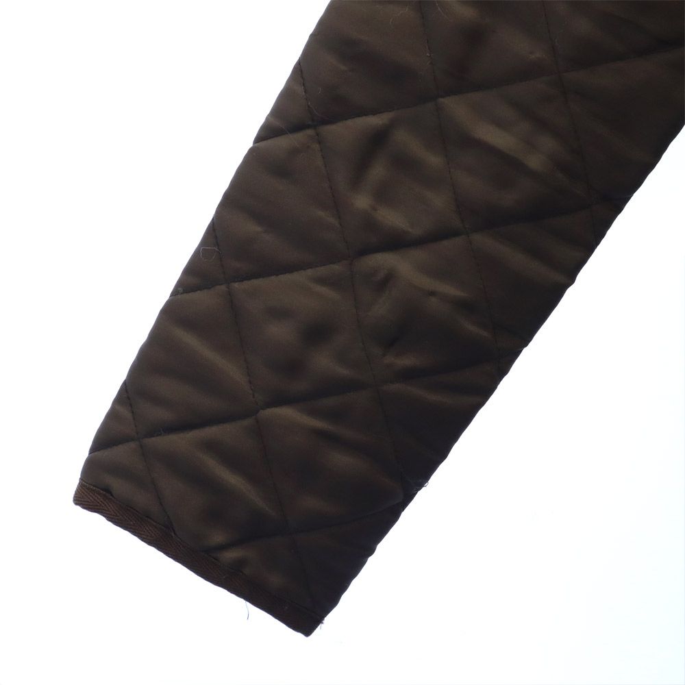 Traditional Weatherwear トラディショナルウェザーウェア 中綿 ダブルブレスト キルティングジャケット 32 ブラウン レディース