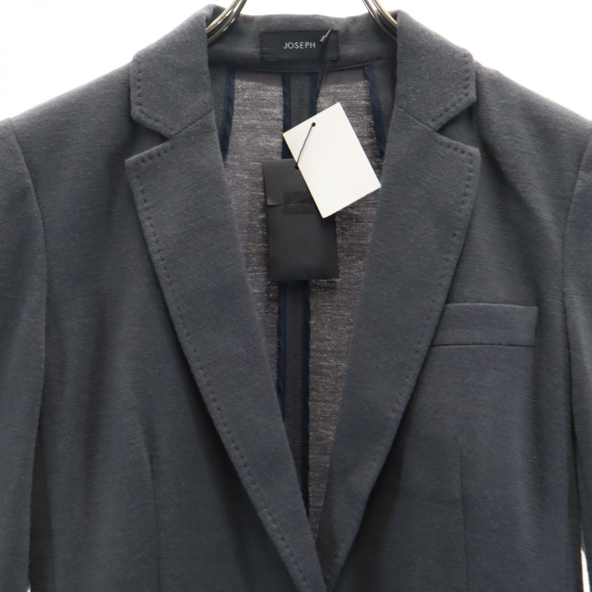 未使用 JOSEPH ジョセフ テーラードジャケット 36 グレー ウールブレンド 日本製 レディース