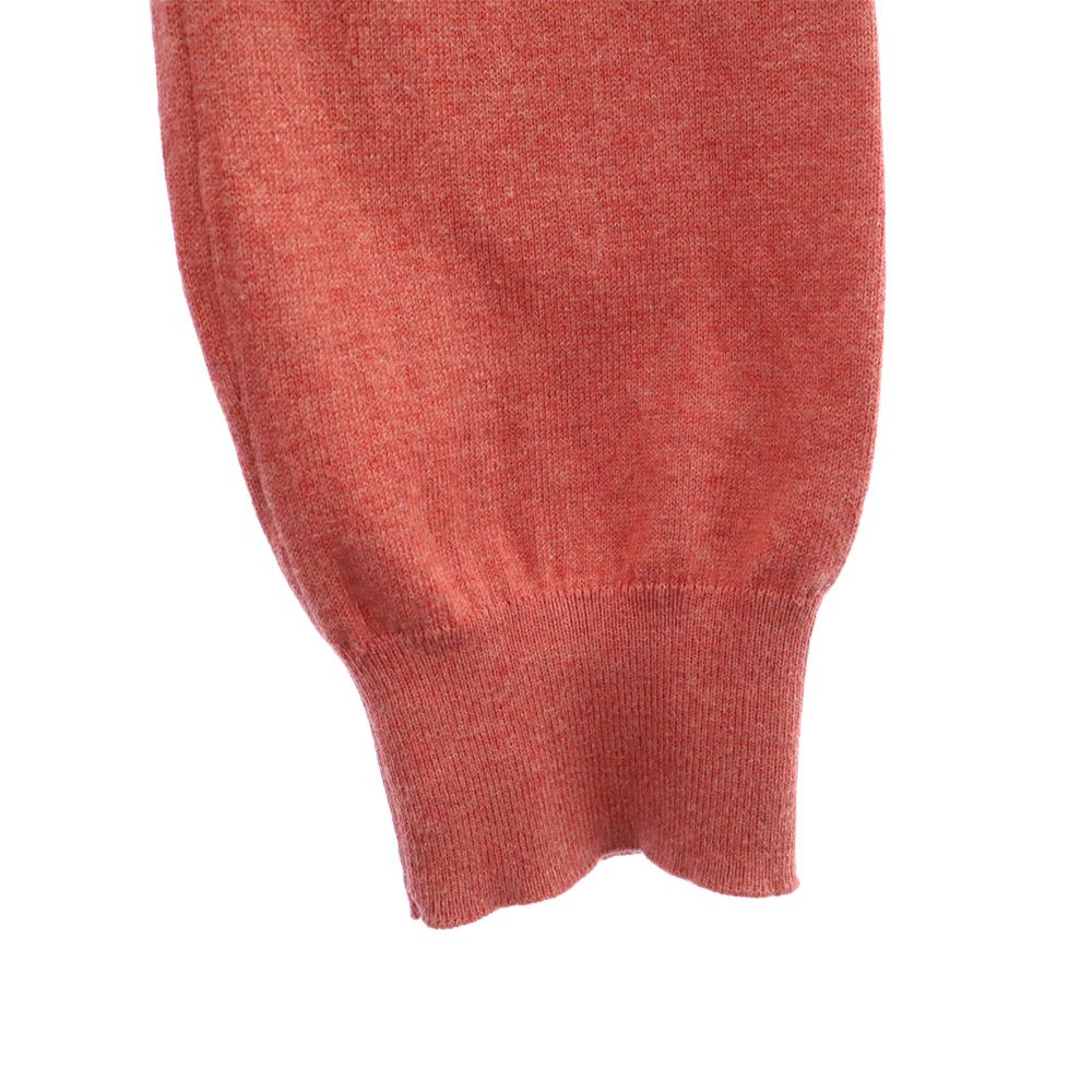 ポロラルフローレン 未使用 ロゴ刺繍 長袖 Vネック セーター L レッド系 POLO RALPH LAUREN タグ付き ニット メンズ