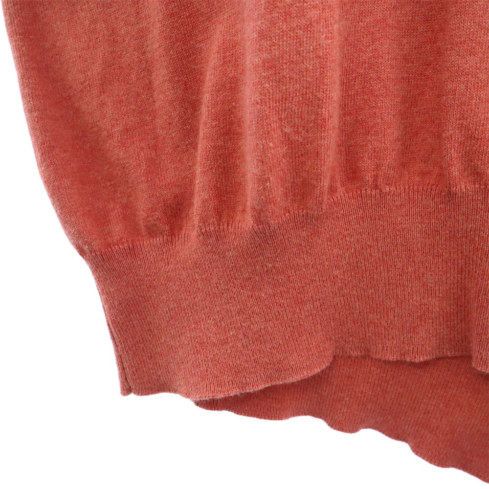 ポロラルフローレン 未使用 ロゴ刺繍 長袖 Vネック セーター L レッド系 POLO RALPH LAUREN タグ付き ニット メンズ