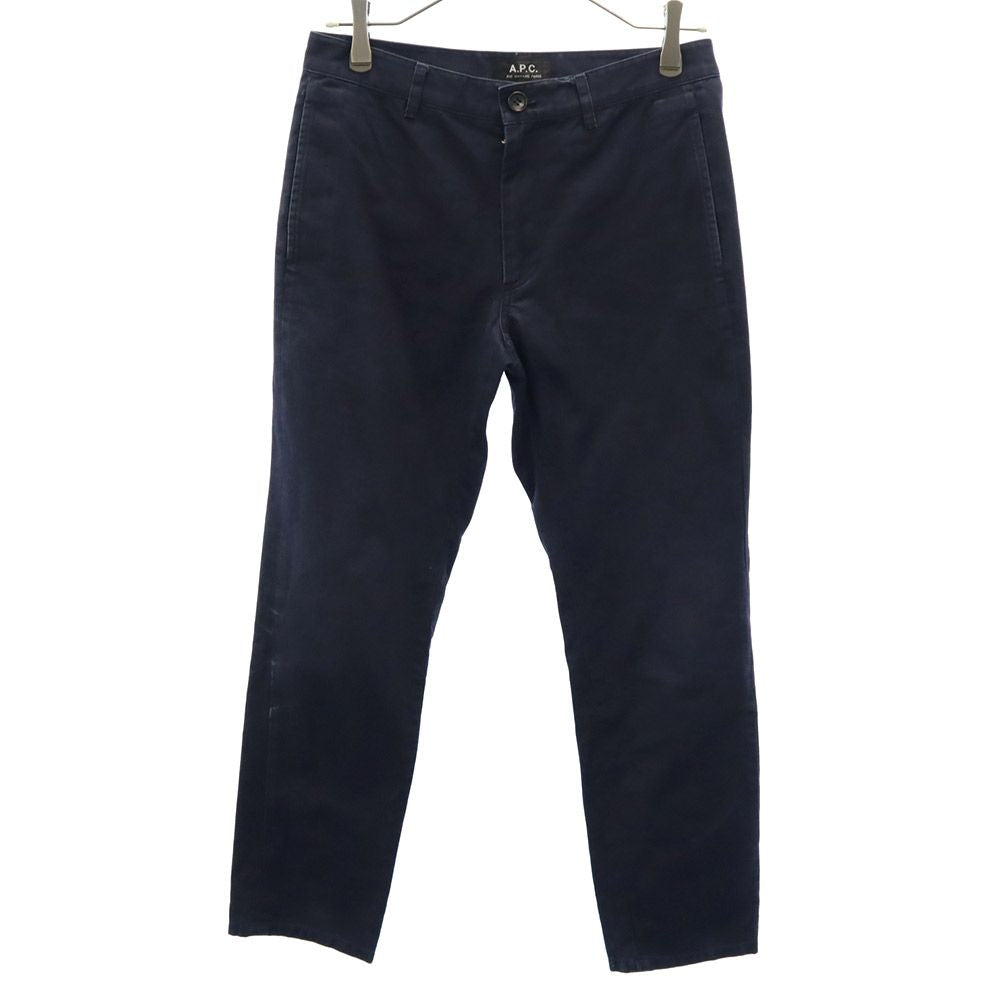 A.P.C. アーペーセー ロングパンツ S ネイビー ストレートパンツ メンズ