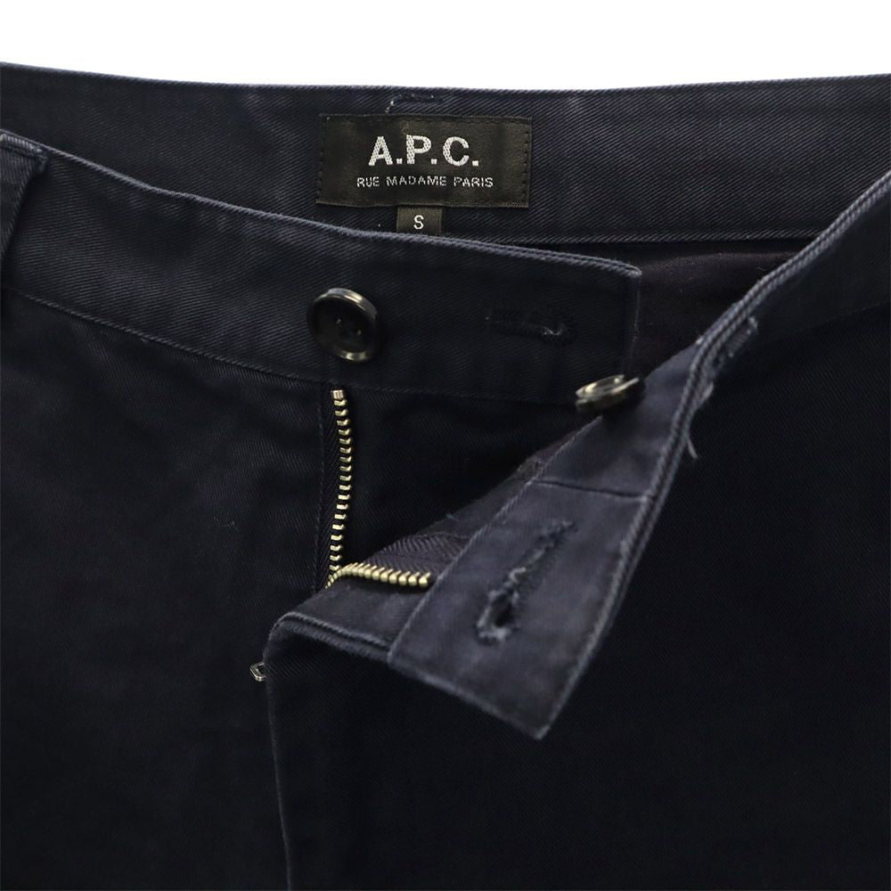 A.P.C. アーペーセー ロングパンツ S ネイビー ストレートパンツ メンズ
