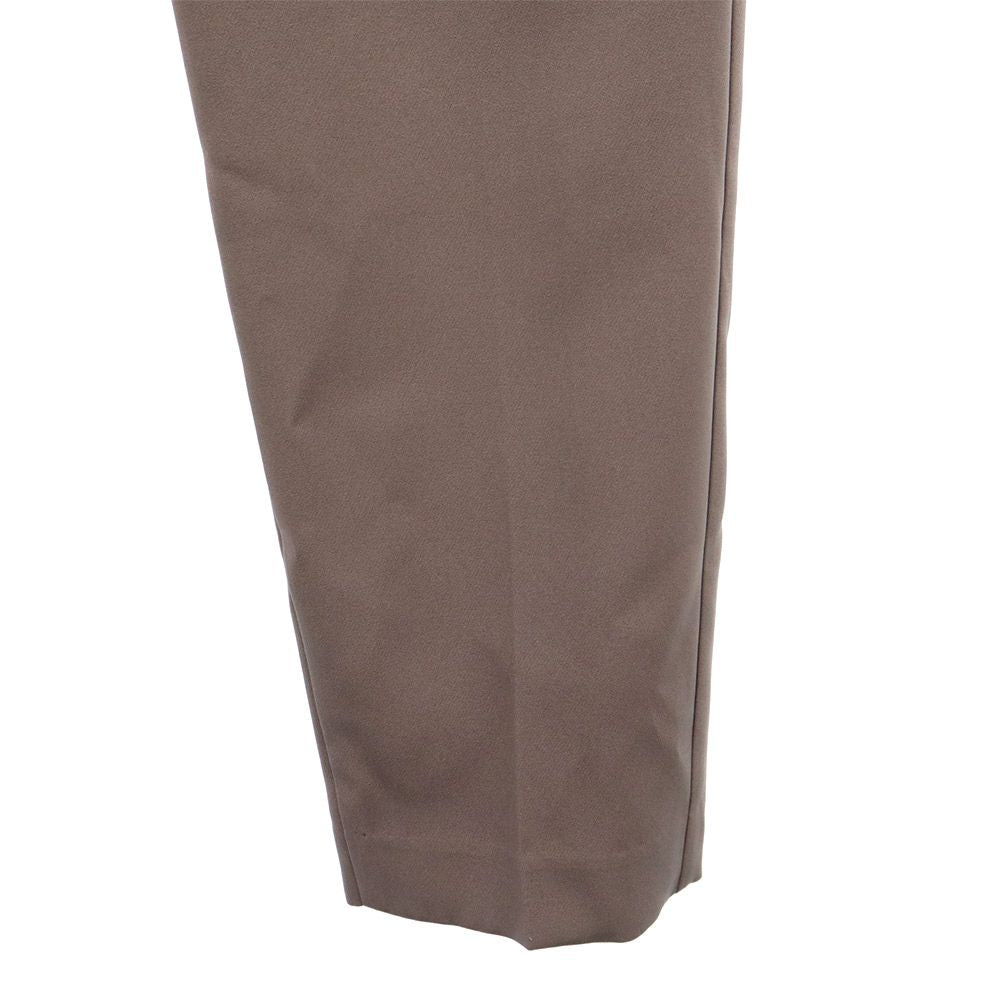 未使用 nano universe ナノユニバース センタープレス テーパードパンツ 38 グレー アジャストマジック レディース