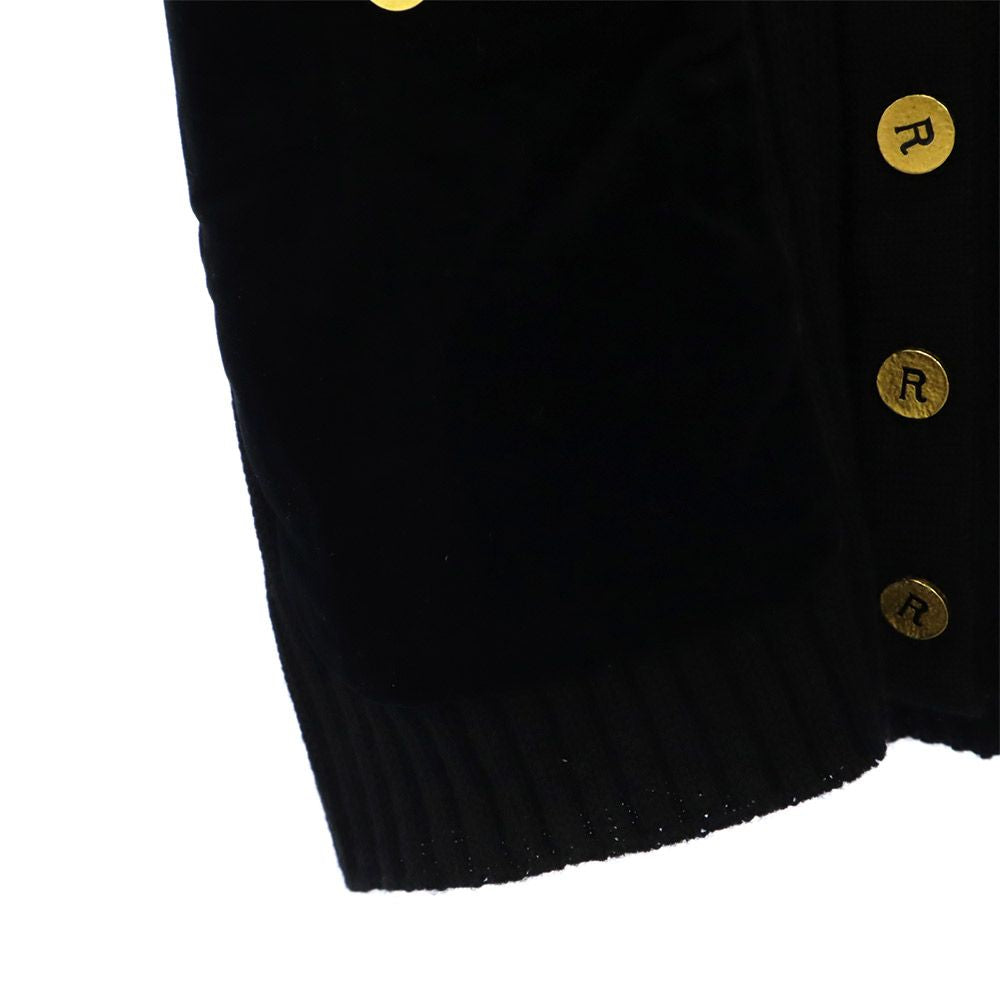 Rene boutique ルネブティック 長袖 ウール ニット カーディガン 9 ブラック レディース