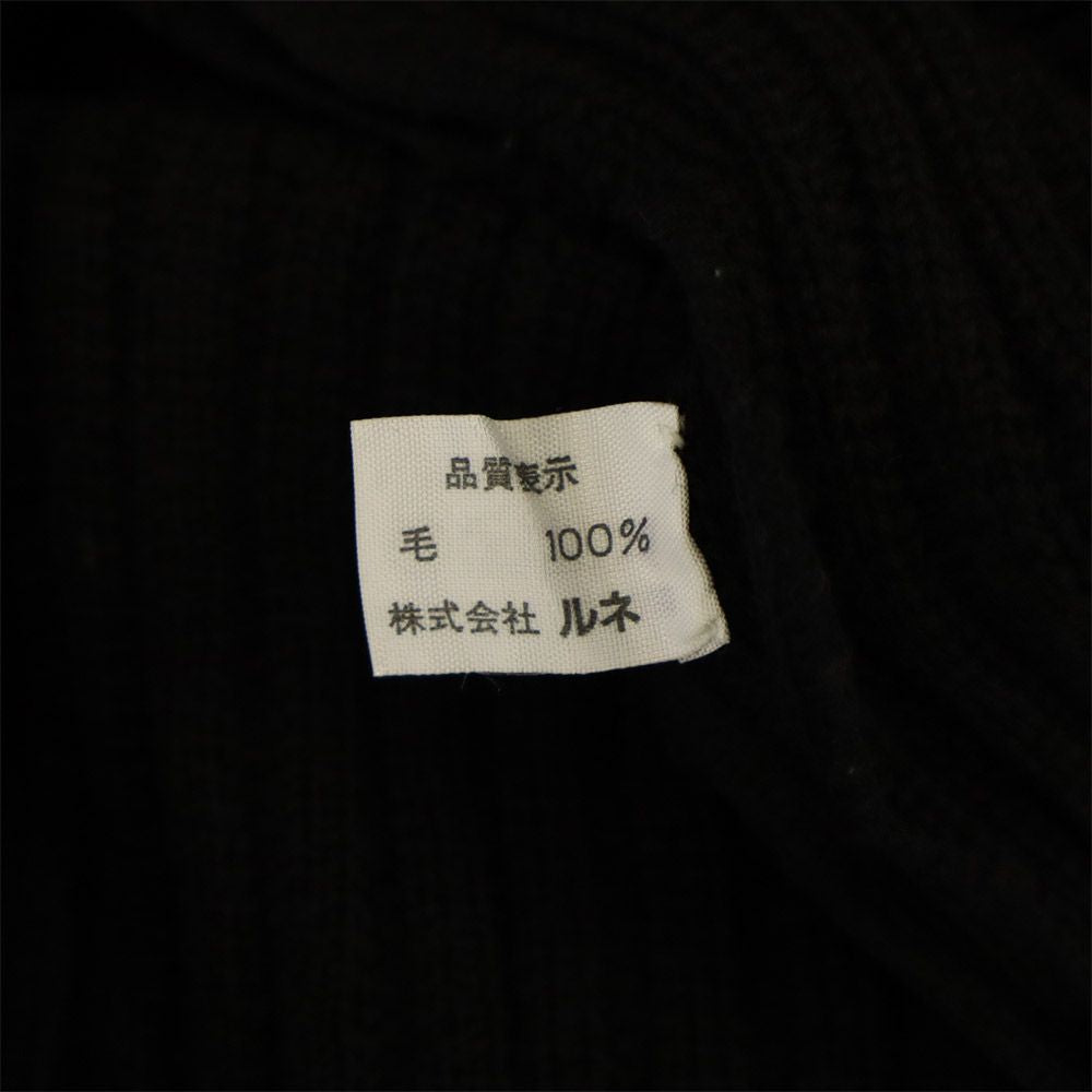 Rene boutique ルネブティック 長袖 ウール ニット カーディガン 9 ブラック レディース