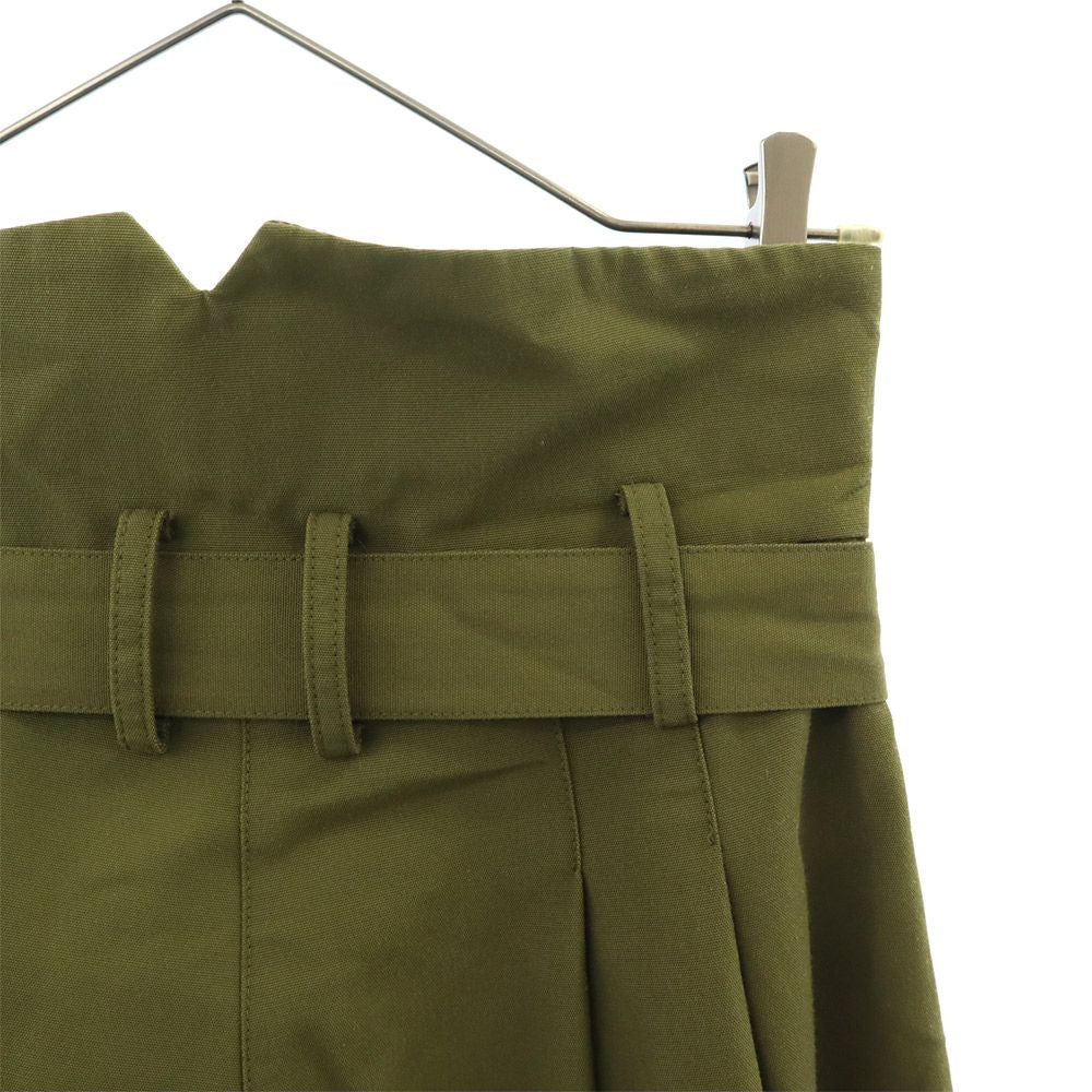 SOLOV ソロヴ ハイウエスト ワイドパンツ 1 カーキ レディース