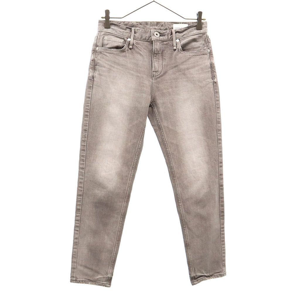 upper hights アッパーハイツ スリムデニムパンツ W23 グレー ジーパン レディース