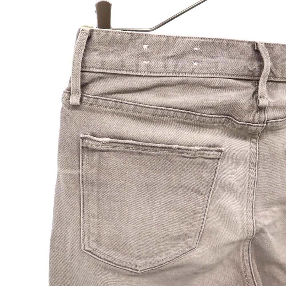 upper hights アッパーハイツ スリムデニムパンツ W23 グレー ジーパン レディース