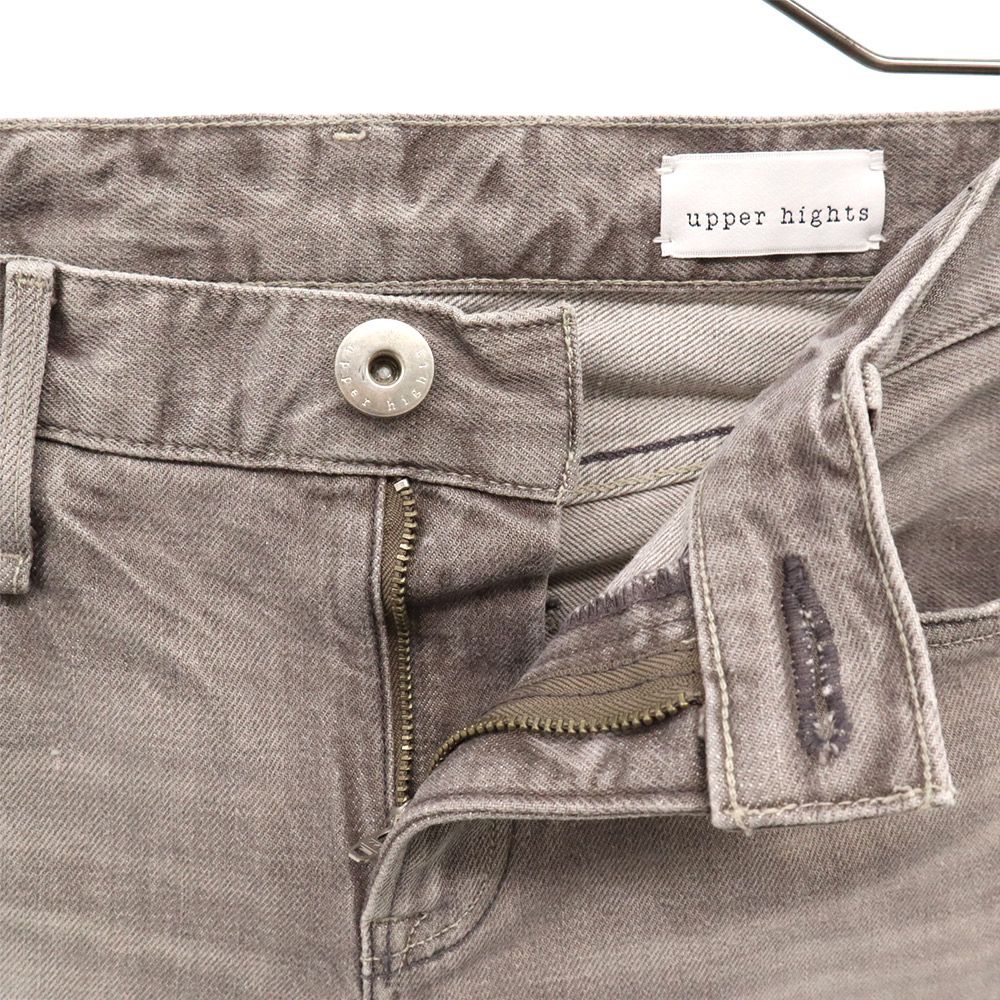 upper hights アッパーハイツ スリムデニムパンツ W23 グレー ジーパン レディース