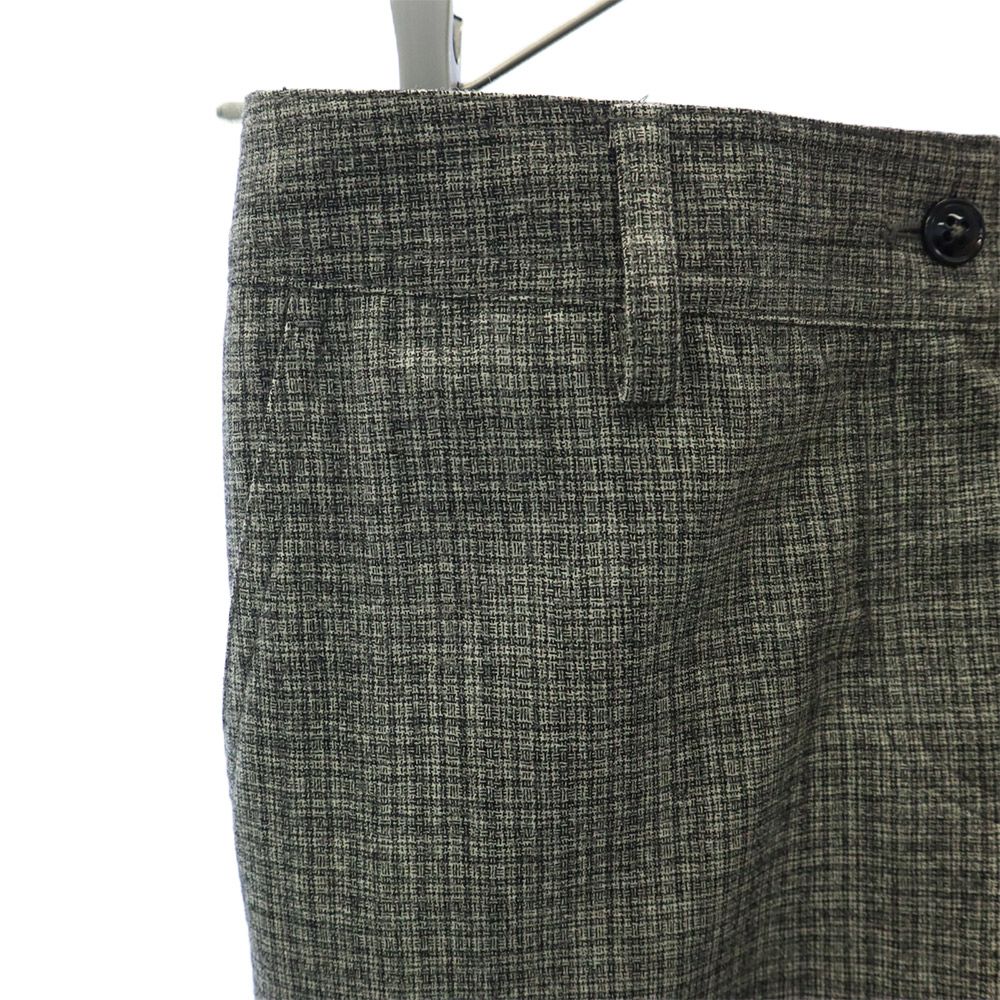 Kiton キートン チェック スラックスパンツ 38 グレー系 レディース