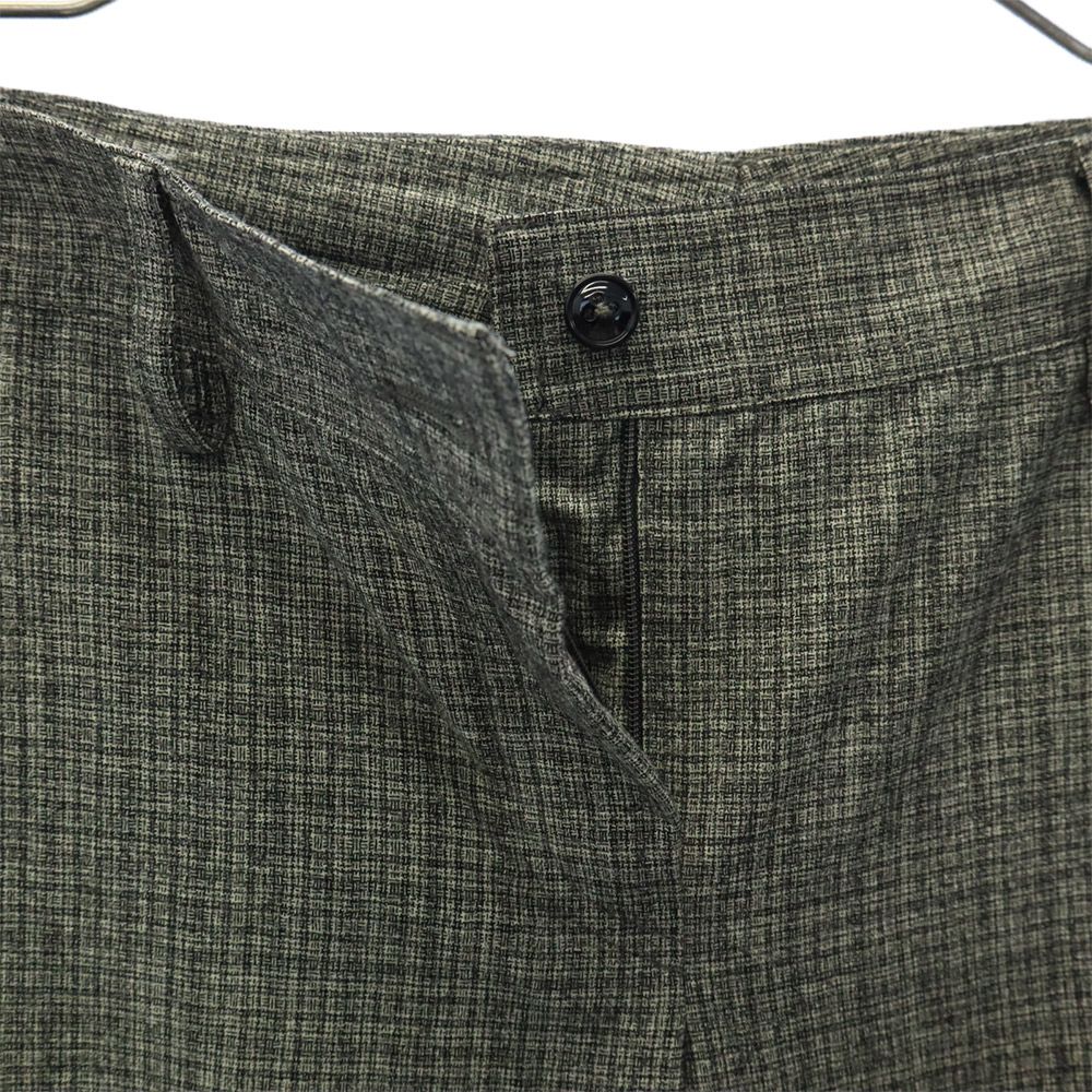 Kiton キートン チェック スラックスパンツ 38 グレー系 レディース