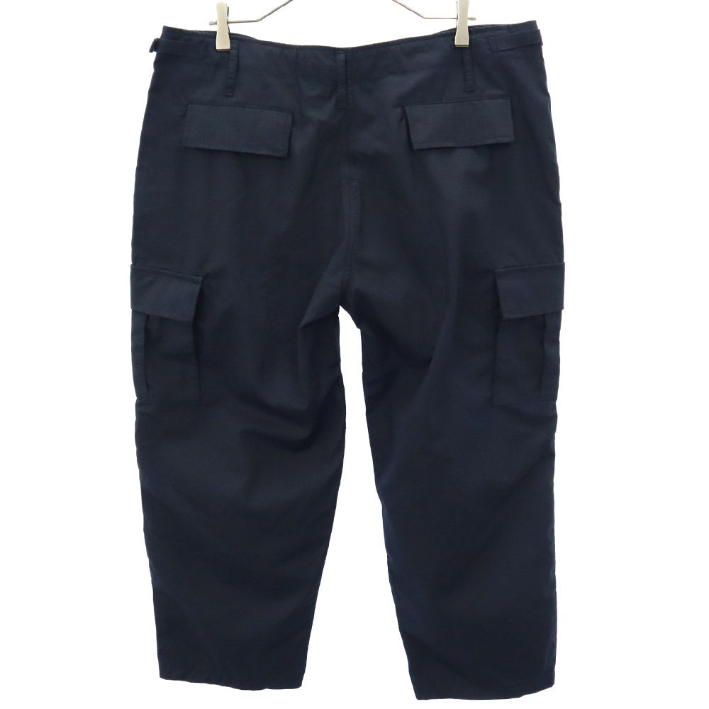 ワイエムシーエルケーワイ チェック カーゴパンツ L ネイビー YMCLKY ボタンフライ リップストップ地 メンズ