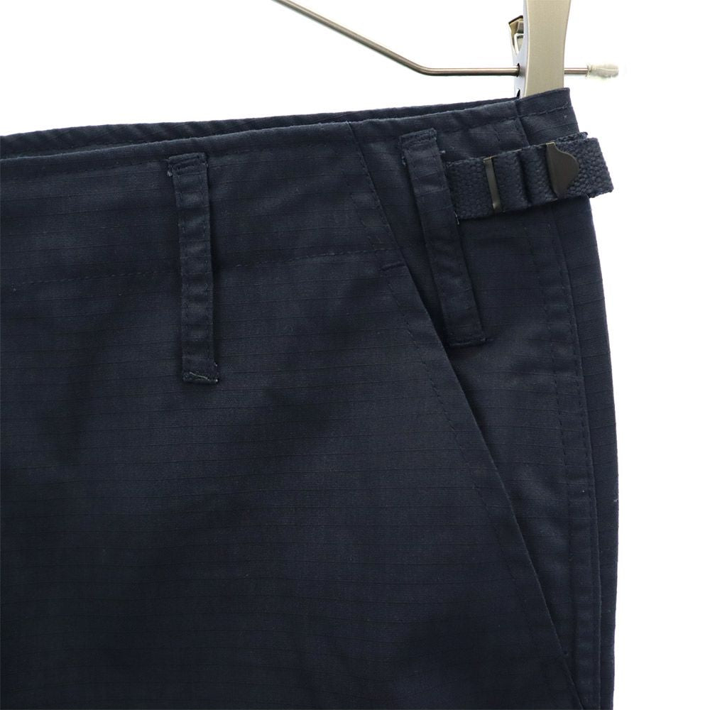 ワイエムシーエルケーワイ チェック カーゴパンツ L ネイビー YMCLKY ボタンフライ リップストップ地 メンズ