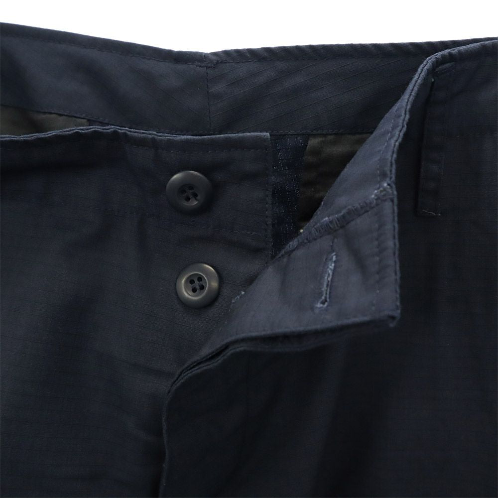 ワイエムシーエルケーワイ チェック カーゴパンツ L ネイビー YMCLKY ボタンフライ リップストップ地 メンズ