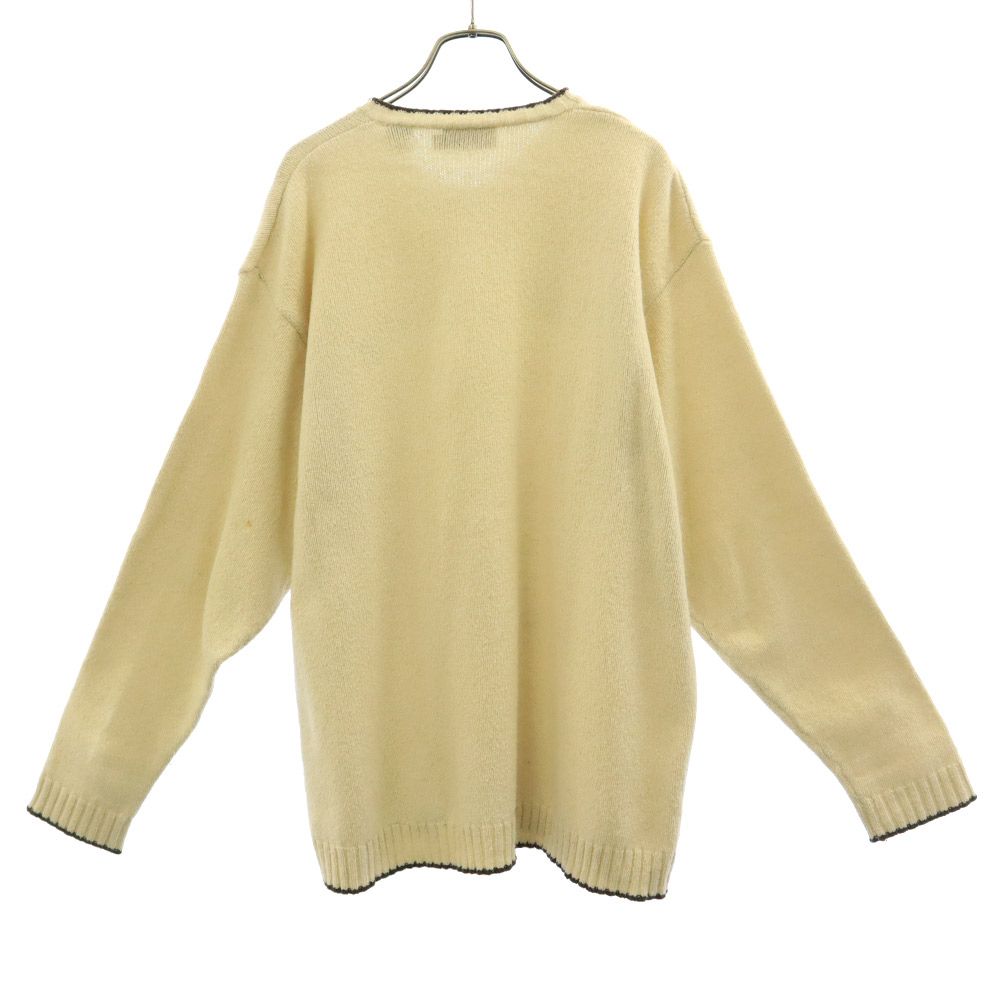 Timberland ティンバーランド 90s 長袖 Vネック セーター L ホワイト ニット オールド ヴィンテージ メンズ