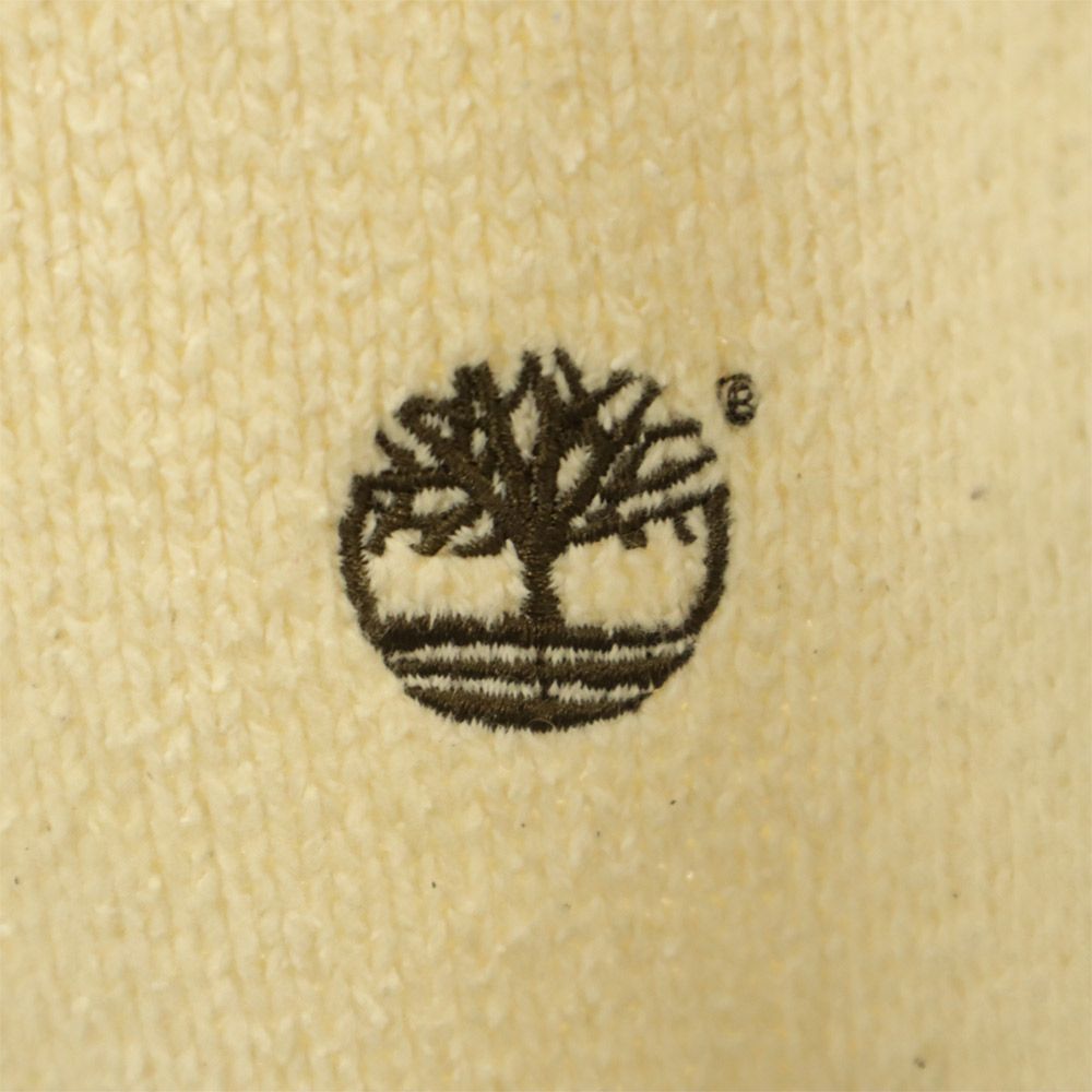 Timberland ティンバーランド 90s 長袖 Vネック セーター L ホワイト ニット オールド ヴィンテージ メンズ