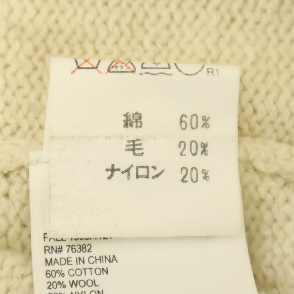 Timberland ティンバーランド 90s 長袖 Vネック セーター L ホワイト ニット オールド ヴィンテージ メンズ