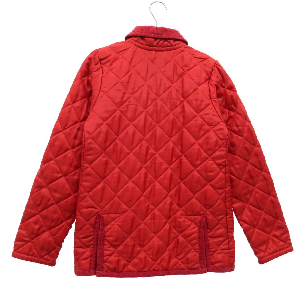 LAVENHAM ラベンハム ロゴタグ キルティング 中綿ジャケット 34 レッド レディース