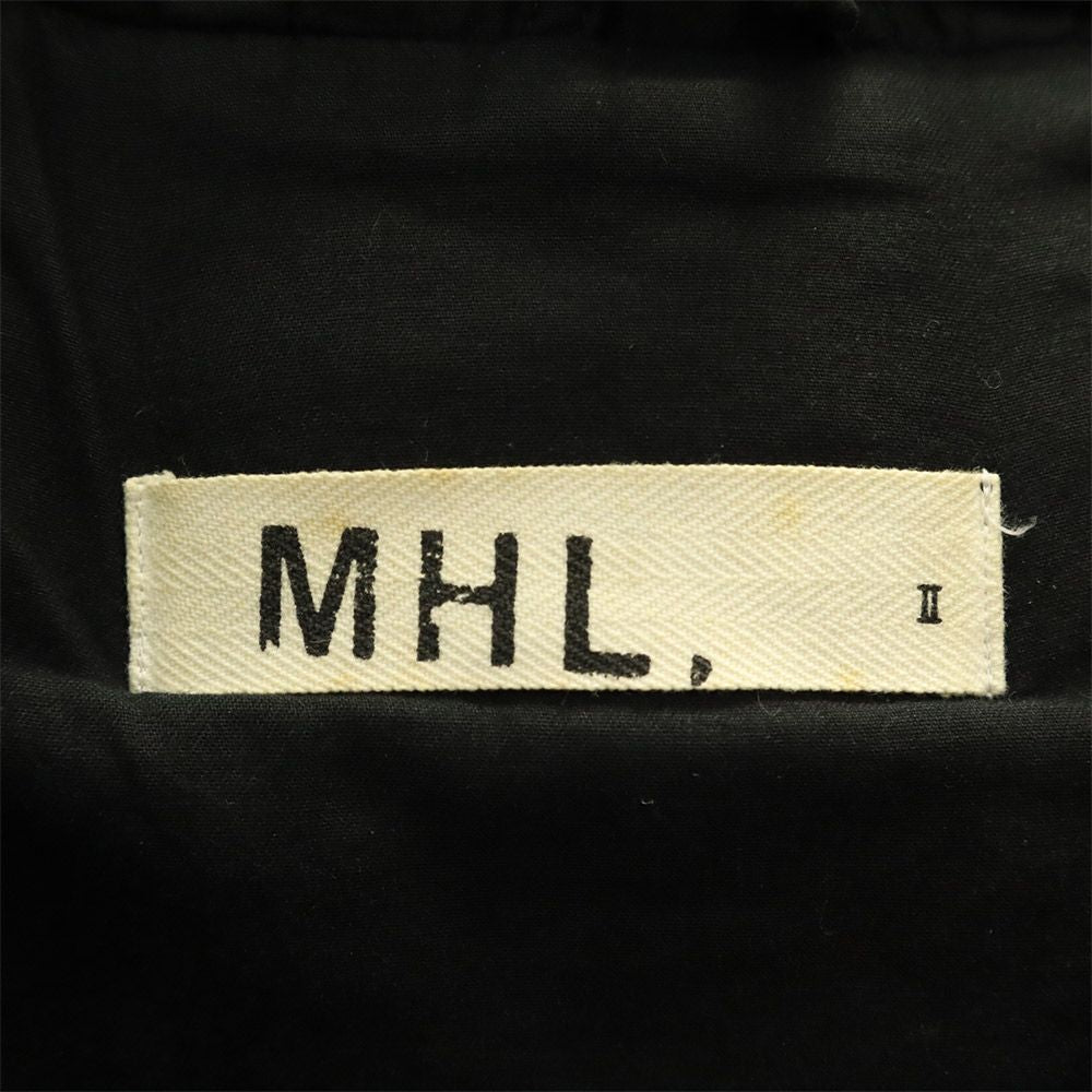 MHL. エムエイチエル ダッフルコート 2 ブラック マーガレットハウエル レディース