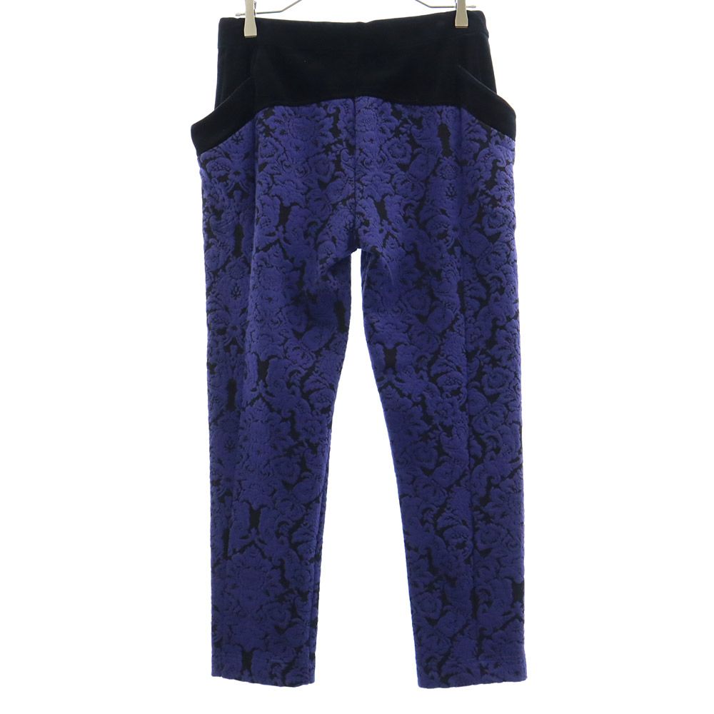 ファブレスインターナショナル 日本製 花柄 ロングパンツ ブルー レディース