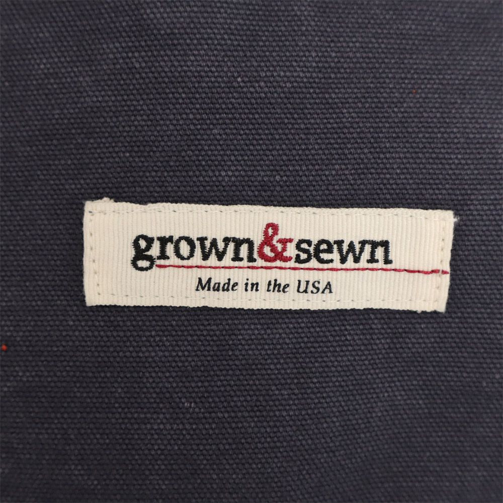 grown&sewn グロウン&ソーン USA製 カバーオール M グレー ジージャン メンズ