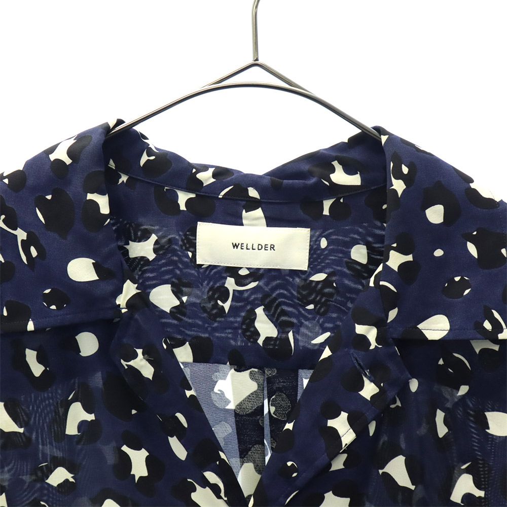 WELDER ウェルダー 19ss 総柄 長袖 オープンカラーシャツ 3 ネイビー メンズ