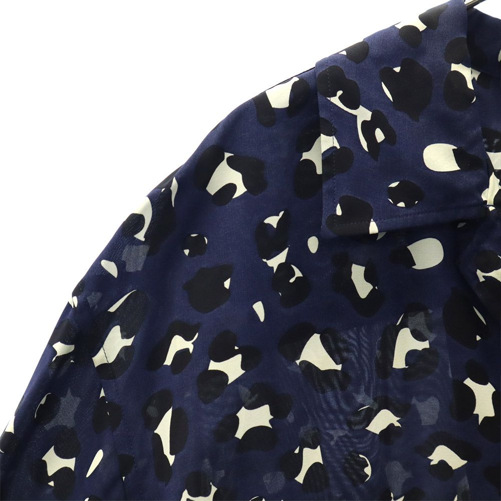 WELDER ウェルダー 19ss 総柄 長袖 オープンカラーシャツ 3 ネイビー メンズ