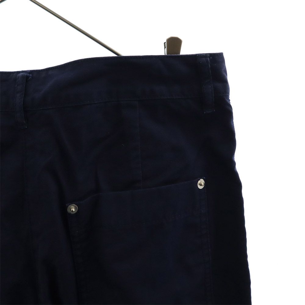 LACOSTE ラコステ ロゴワッペン ワイドパンツ 38 ネイビー レディース