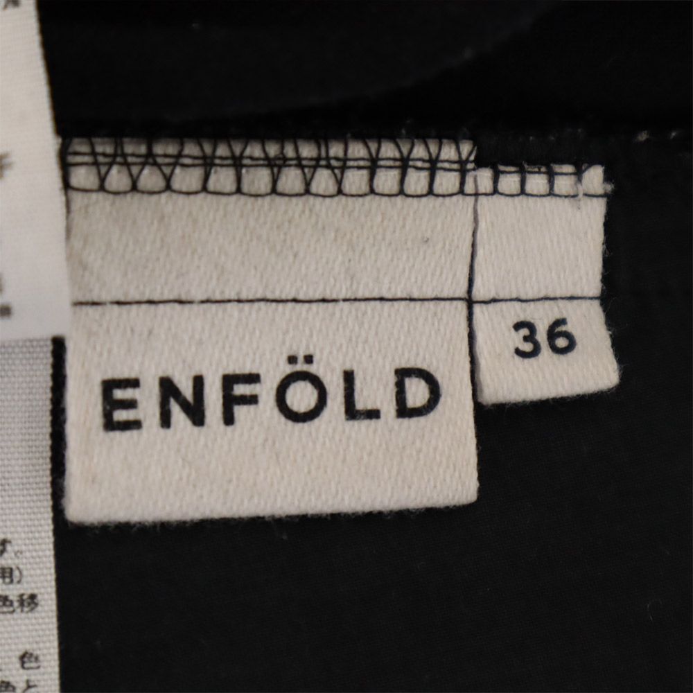 ENFOLD エンフォルド ワークパンツ 36 ブラック レディース