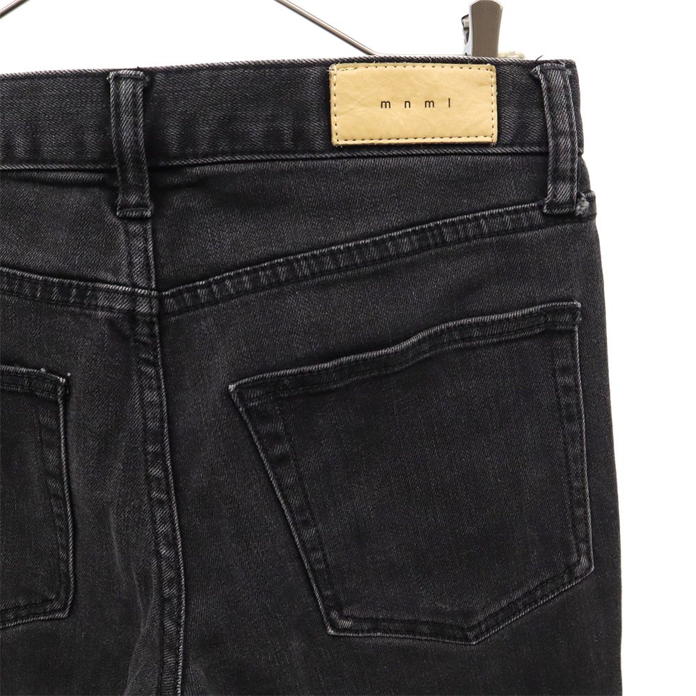 ミニマル スリムデニムパンツ w29 グレー mnml ジーパン ボタンフライ メンズ