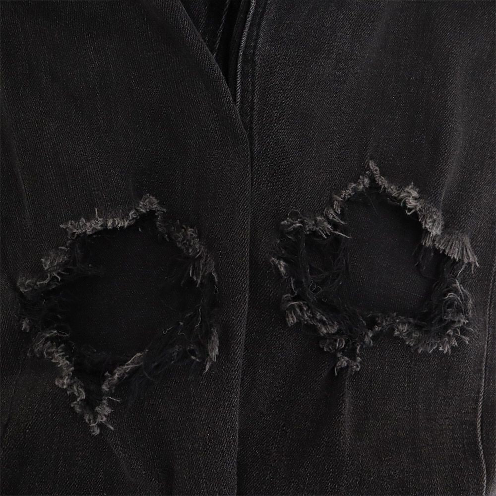 ミニマル スリムデニムパンツ w29 グレー mnml ジーパン ボタンフライ メンズ