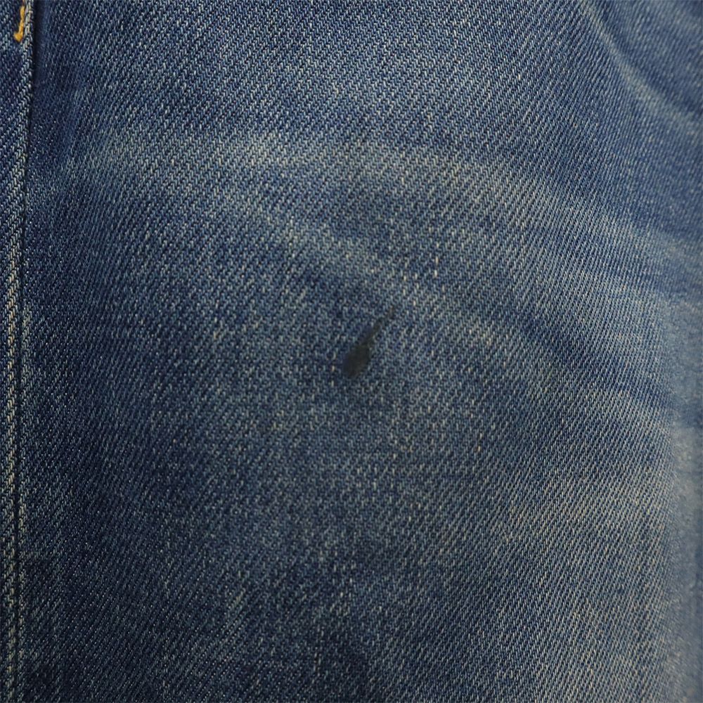 G-STAR RAW ジースターロウ ロゴ刺繍 ストレートデニムパンツ w31 ブルー ボタンフライ ジーパン ロゴプレート メンズ