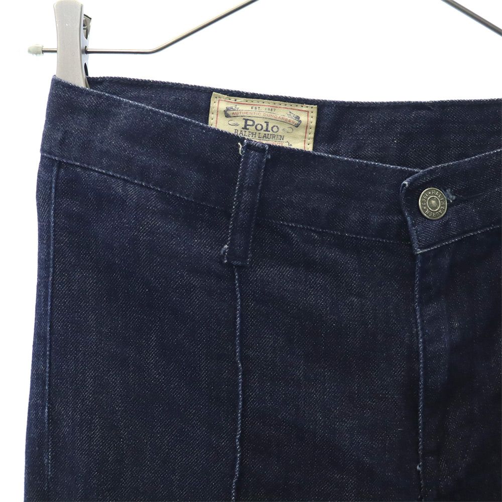 ポロラルフローレン ブーツカットデニムパンツ w26 ネイビー POLO RALPH LAUREN ジーパン レディース