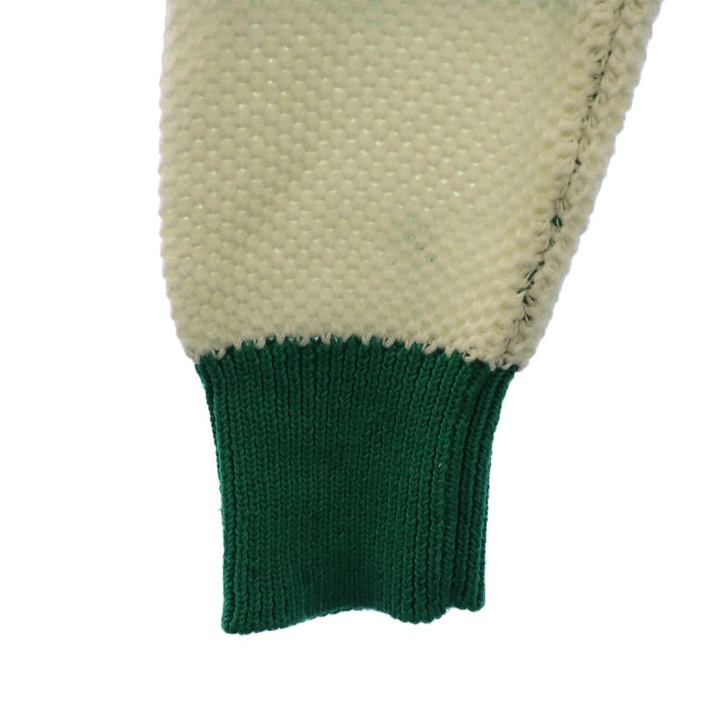 ロデオクラウンズ 未使用 ボーダー柄 長袖 セーター M グリーン×ホワイト Rodeo Crowns タグ付き ニット レディース