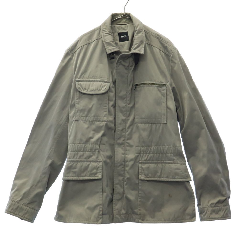 HUGO BOSS ヒューゴボス ミリタリージャケット 42R グレー メンズ