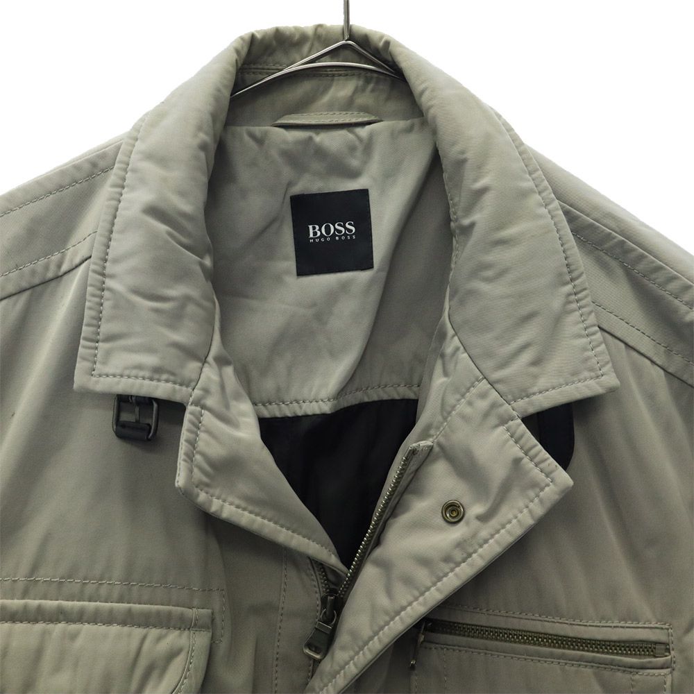 HUGO BOSS ヒューゴボス ミリタリージャケット 42R グレー メンズ