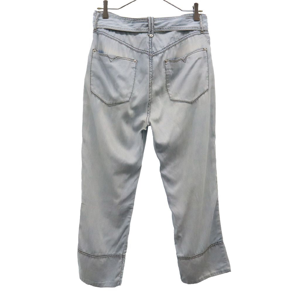 DIESEL ディーゼル ルーズ ソフト デニムパンツ W25 ブルー ウエストリボン レディース