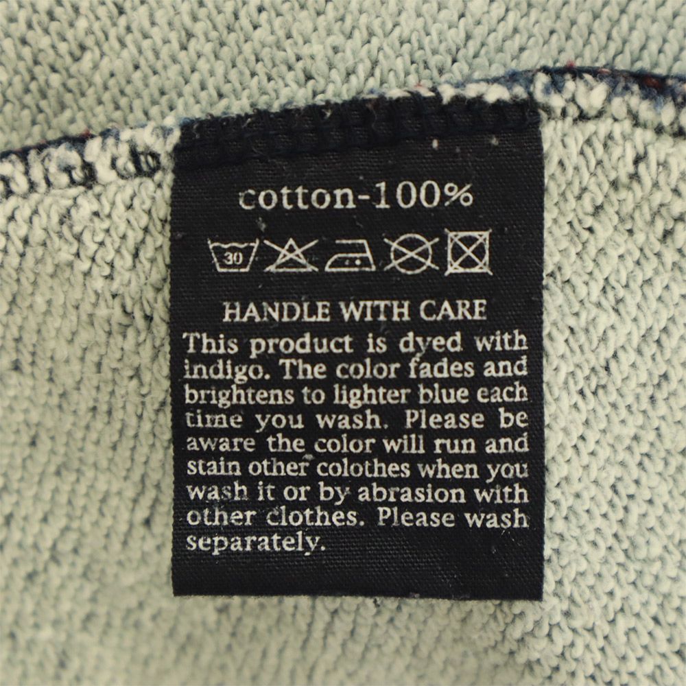 45rpm 45アールピーエム ロゴ刺繍 スウェット ジャケット 2 ブルー メンズ