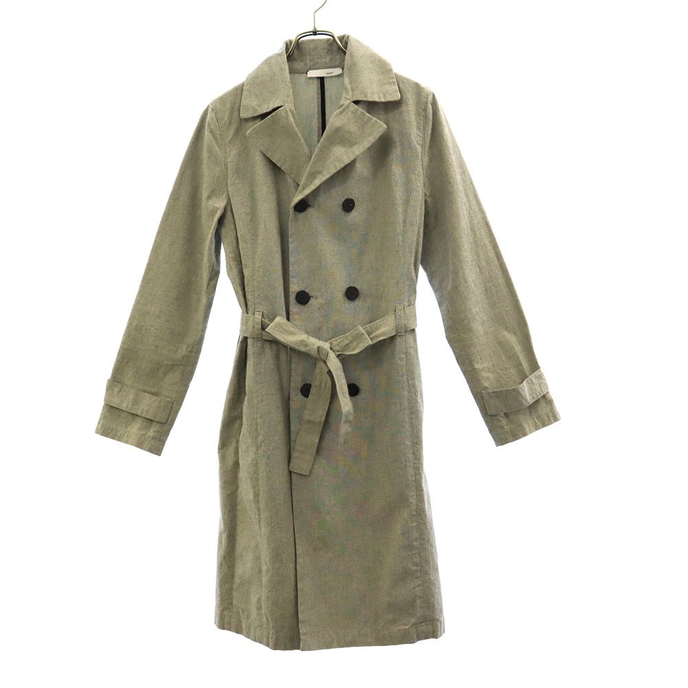 KNOTT ノット 日本製 ダブル コート 1 グレー トレンチコート レディース