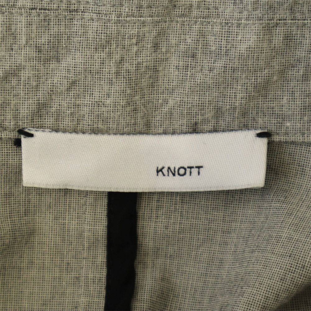 KNOTT ノット 日本製 ダブル コート 1 グレー トレンチコート レディース