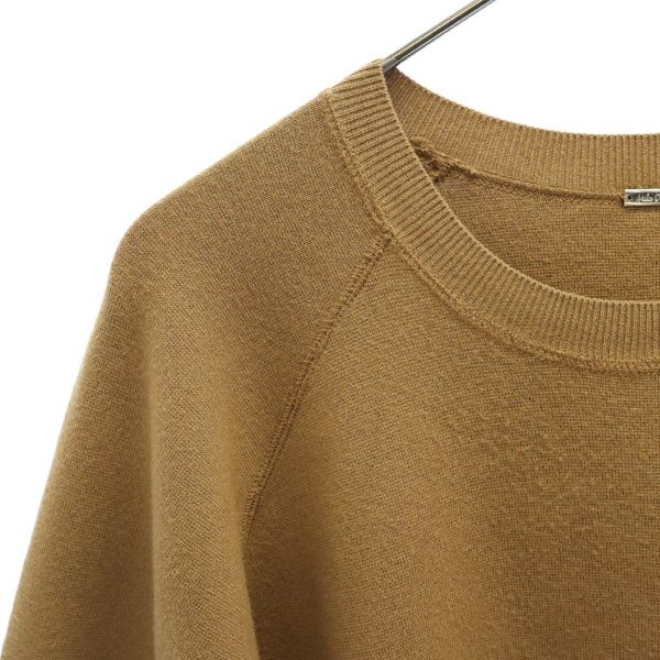 Mila Owen ミラオーウェン 長袖 トレーナー 1 ブラウン ドッキング レディース