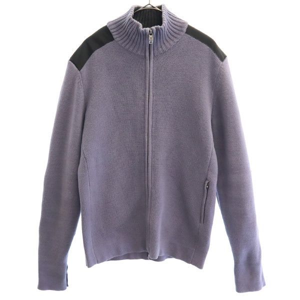 Victorinox ビクトリノックス フルジップ ニットジャケット XS グレー×ブラック メンズ