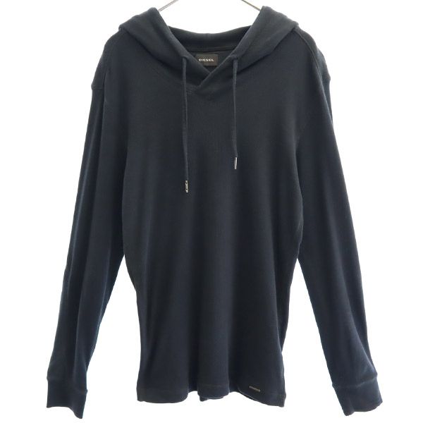 DIESEL ディーゼル 長袖 プルパーカー Tシャツ S ブラック ロンT レディース