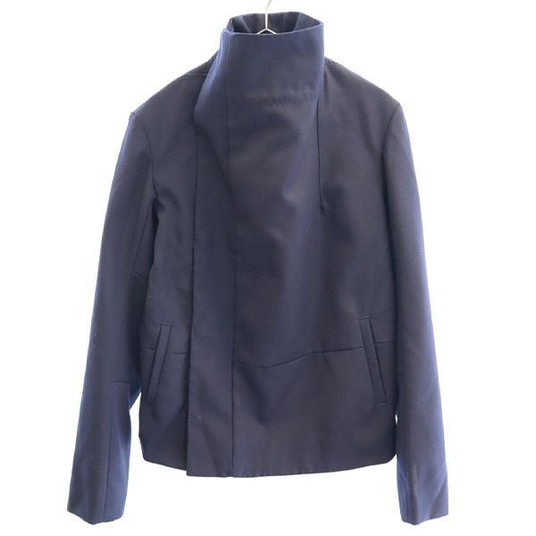 G-STAR RAW ジースターロウ ウールブレンド ワンポイント刺繍 スタンドカラー ジャケット XS ネイビー メンズ