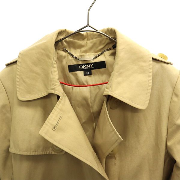 DKNY DONNA KARAN NEW YORK ダナキャランニューヨーク トレンチコート PP ブラウン レディース